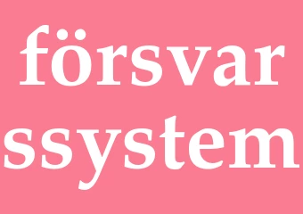 Synonym försvarssystem