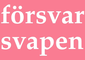 Synonym försvarsvapen
