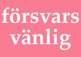 Synonym försvarsvänlig