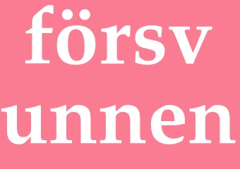 Synonym försvunnen