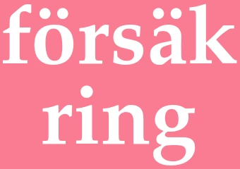 Synonym försäkring