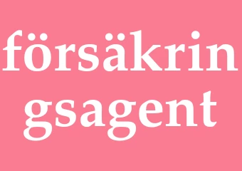 Synonym försäkringsagent