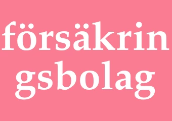 Synonym försäkringsbolag