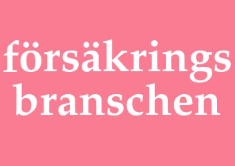 Synonym försäkringsbranschen