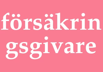 Synonym försäkringsgivare