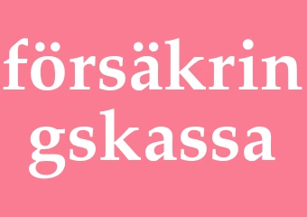 Synonym försäkringskassa