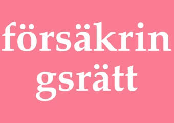 Synonym försäkringsrätt