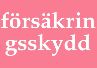 Synonym försäkringsskydd