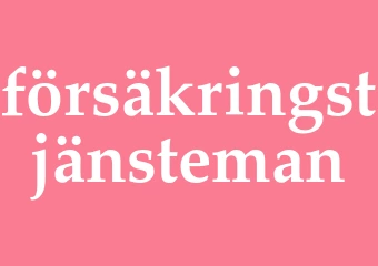 Synonym försäkringstjänsteman