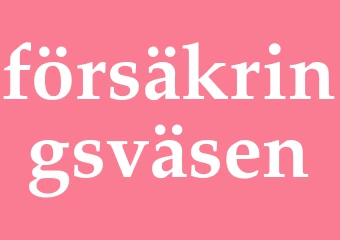 Synonym försäkringsväsen