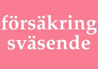 Synonym försäkringsväsende