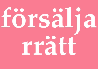 Synonym försäljarrätt