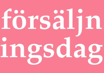 Synonym försäljningsdag