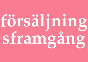 Synonym försäljningsframgång