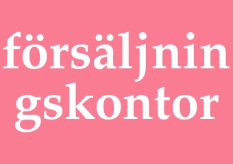 Synonym försäljningskontor