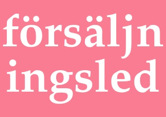 Synonym försäljningsled