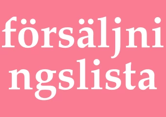Synonym försäljningslista
