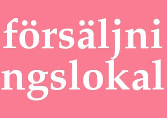 Synonym försäljningslokal