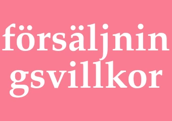 Synonym försäljningsvillkor