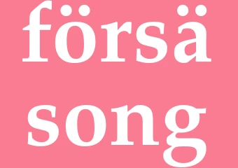 Synonym försäsong