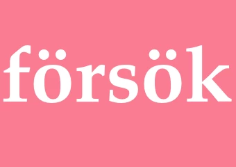 Synonym försök