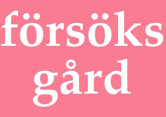 Synonym försöksgård