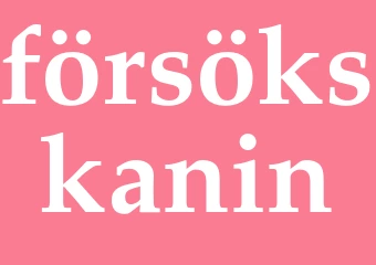 Synonym försökskanin