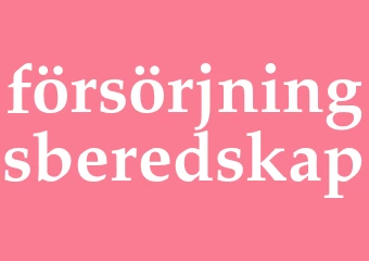 Synonym försörjningsberedskap