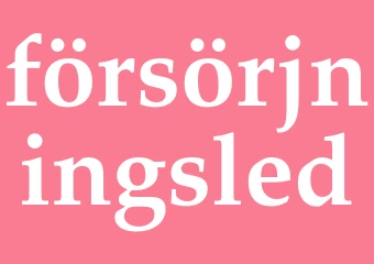 Synonym försörjningsled