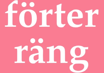Synonym förterräng
