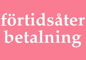 Synonym förtidsåterbetalning