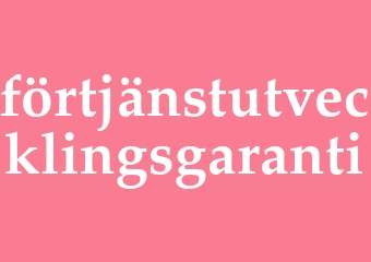 Synonym förtjänstutvecklingsgaranti