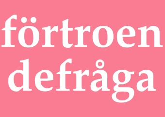 Synonym förtroendefråga