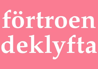 Synonym förtroendeklyfta