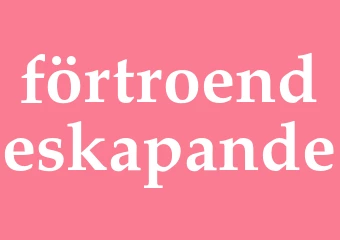 Synonym förtroendeskapande