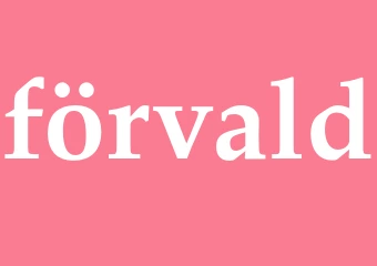 Synonym förvald