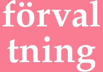 Synonym förvaltning
