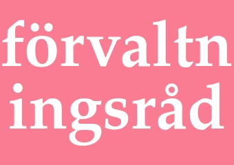 Synonym förvaltningsråd