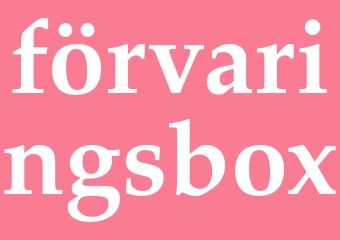 Synonym förvaringsbox