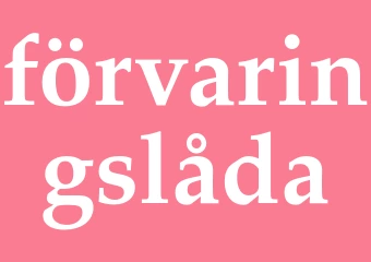Synonym förvaringslåda