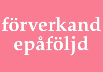 Synonym förverkandepåföljd