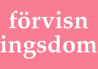 Synonym förvisningsdom