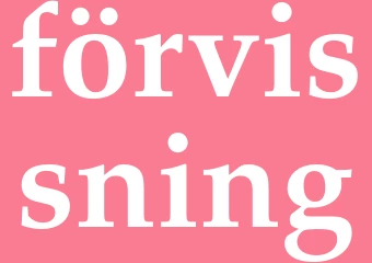 Synonym förvissning