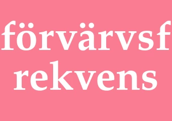 Synonym förvärvsfrekvens