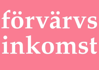 Synonym förvärvsinkomst