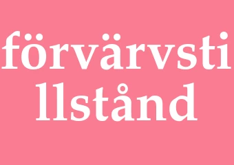 Synonym förvärvstillstånd