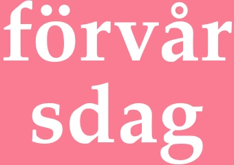 Synonym förvårsdag