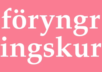 Synonym föryngringskur