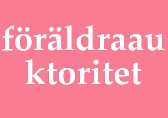 Synonym föräldraauktoritet