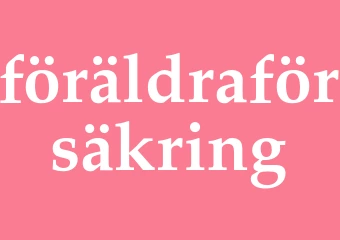 Synonym föräldraförsäkring